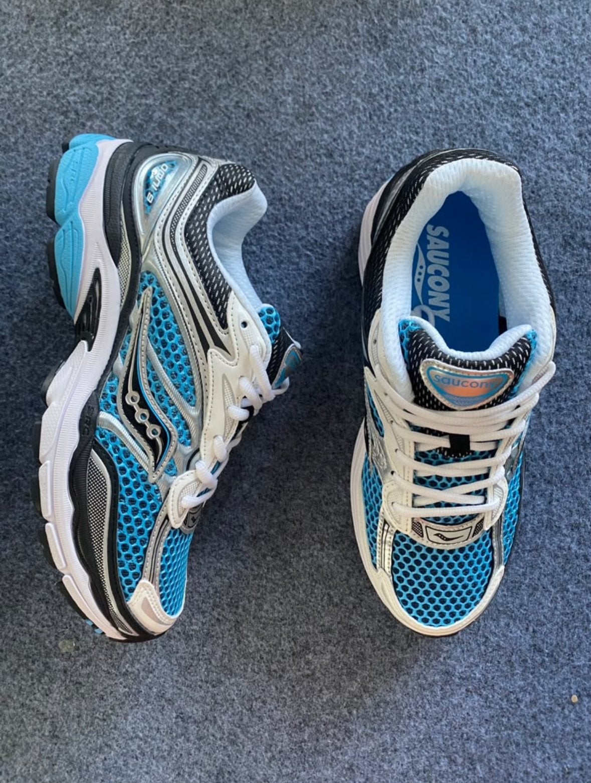 Saucony Sportschoenen - Blauw/Zilver/Wit, Ophalen, Nieuw, Blauw, Sneakers of Gympen