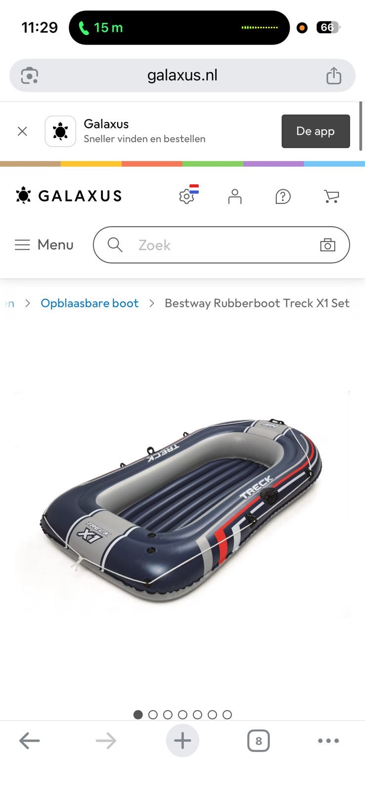 Opblaasboot treck “Twee volwassenen “, Ophalen of Verzenden, Zo goed als nieuw