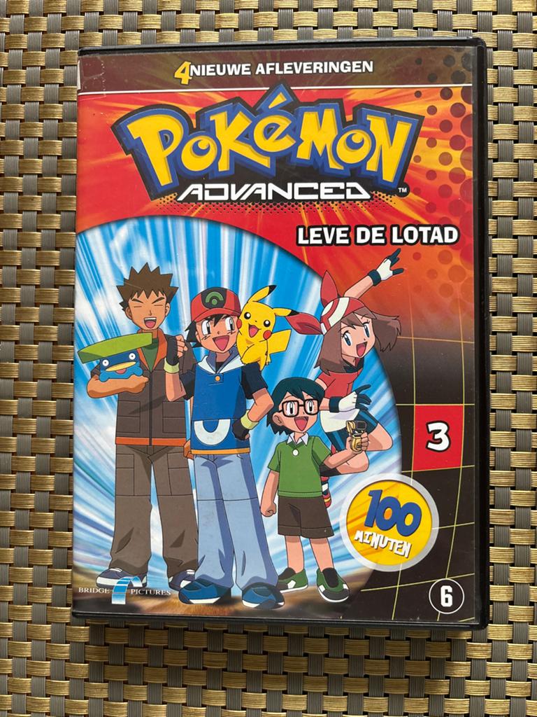 Pokémon Advanced: Leve de Lotad (DVD), Avontuur, Gebruikt, Ophalen of Verzenden, Vanaf 6 jaar