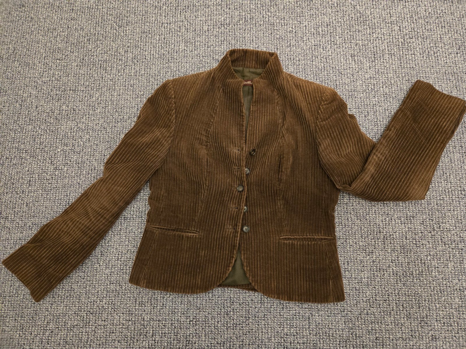 Purdey Timeless rib jasje - Bruin, Kleding | Dames, Bruin, Jasje, Maat 36 (S), Gedragen
