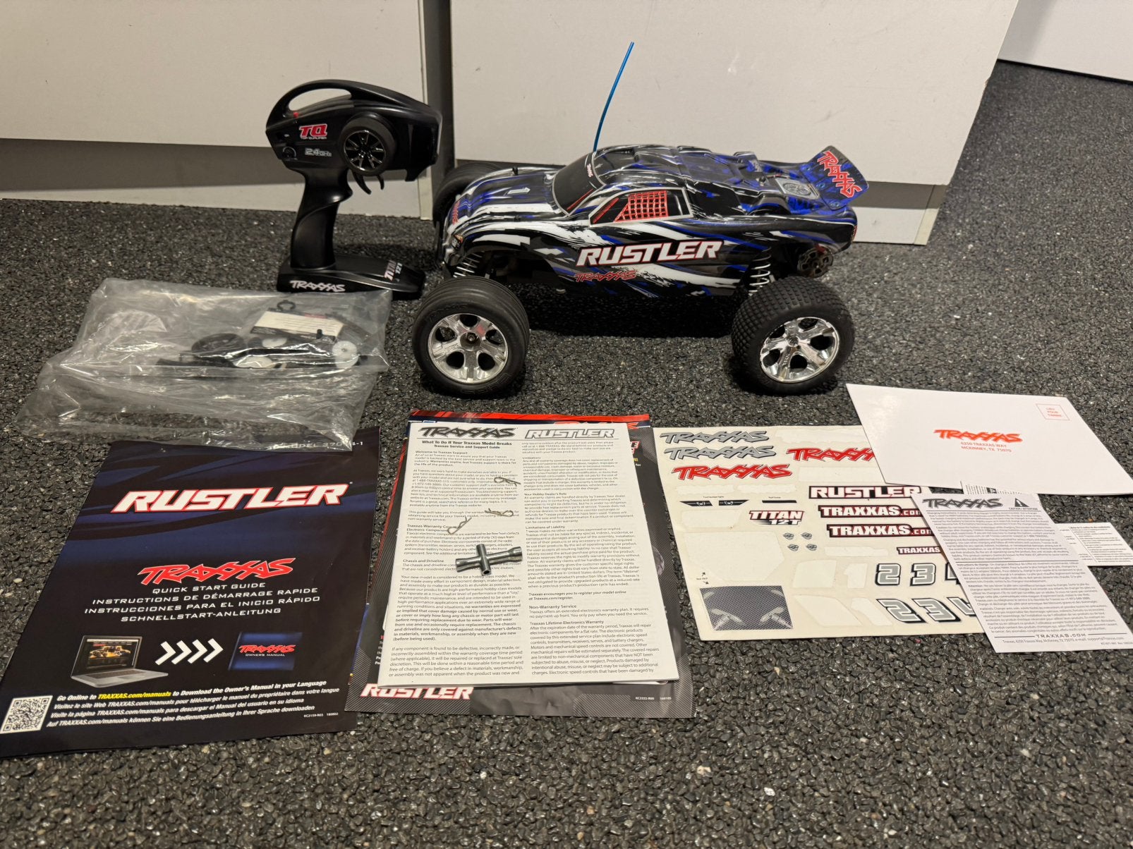 Traxxas Rustler, Elektro, Gebruikt, Auto offroad, Ophalen of Verzenden