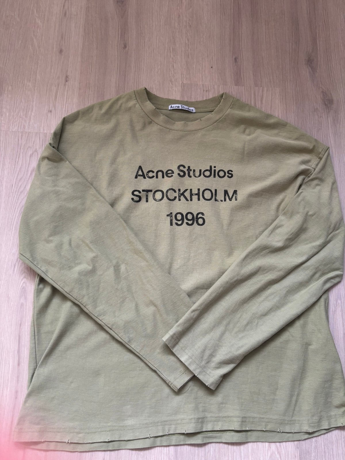 Acne studios longsleeve olive groen, Ophalen of Verzenden, Zo goed als nieuw, Maat 48/50 (M), Groen