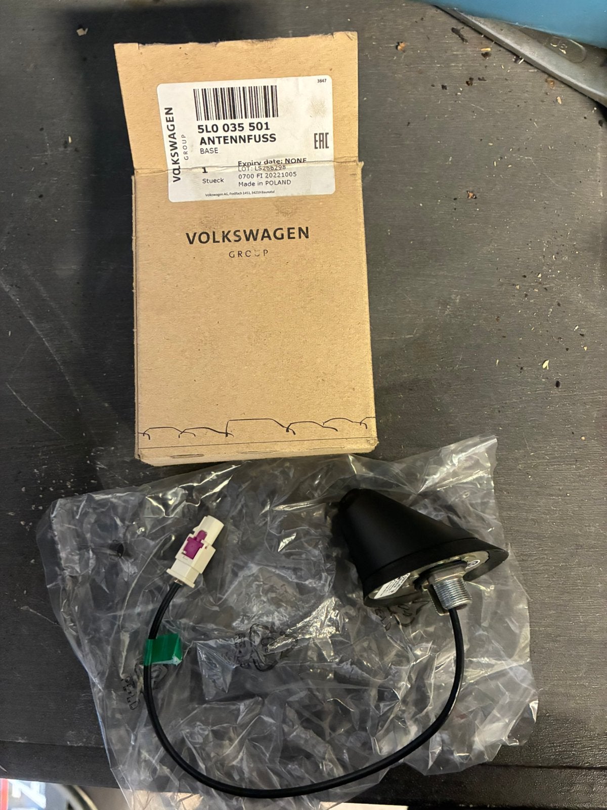 Antenne voet Volkswagen, Ophalen of Verzenden, Nieuw, Volkswagen, Bumper