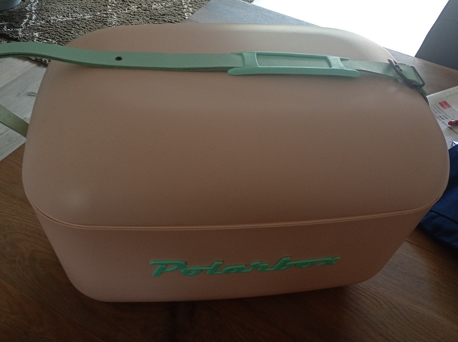 Polarbox Koelbox - Vintage Stijl in Roze/Mintgroen, Ophalen of Verzenden, Zo goed als nieuw, Koelbox, Koelelement