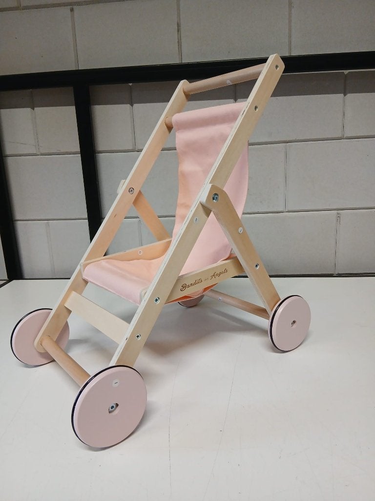 Bandits & Angels Poppenbuggy Lovely Salmon, Kinderen en Baby's, Speelgoed | Poppen, Ophalen of Verzenden, Nieuw, Babypop