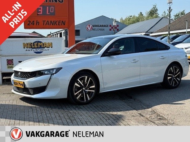 Peugeot 508 1.6 HYbride 225pk e-EAT8 GT-line panoramadak rij, Gebruikt, 4 cilinders, Leder en Stof, Plug-in hybride