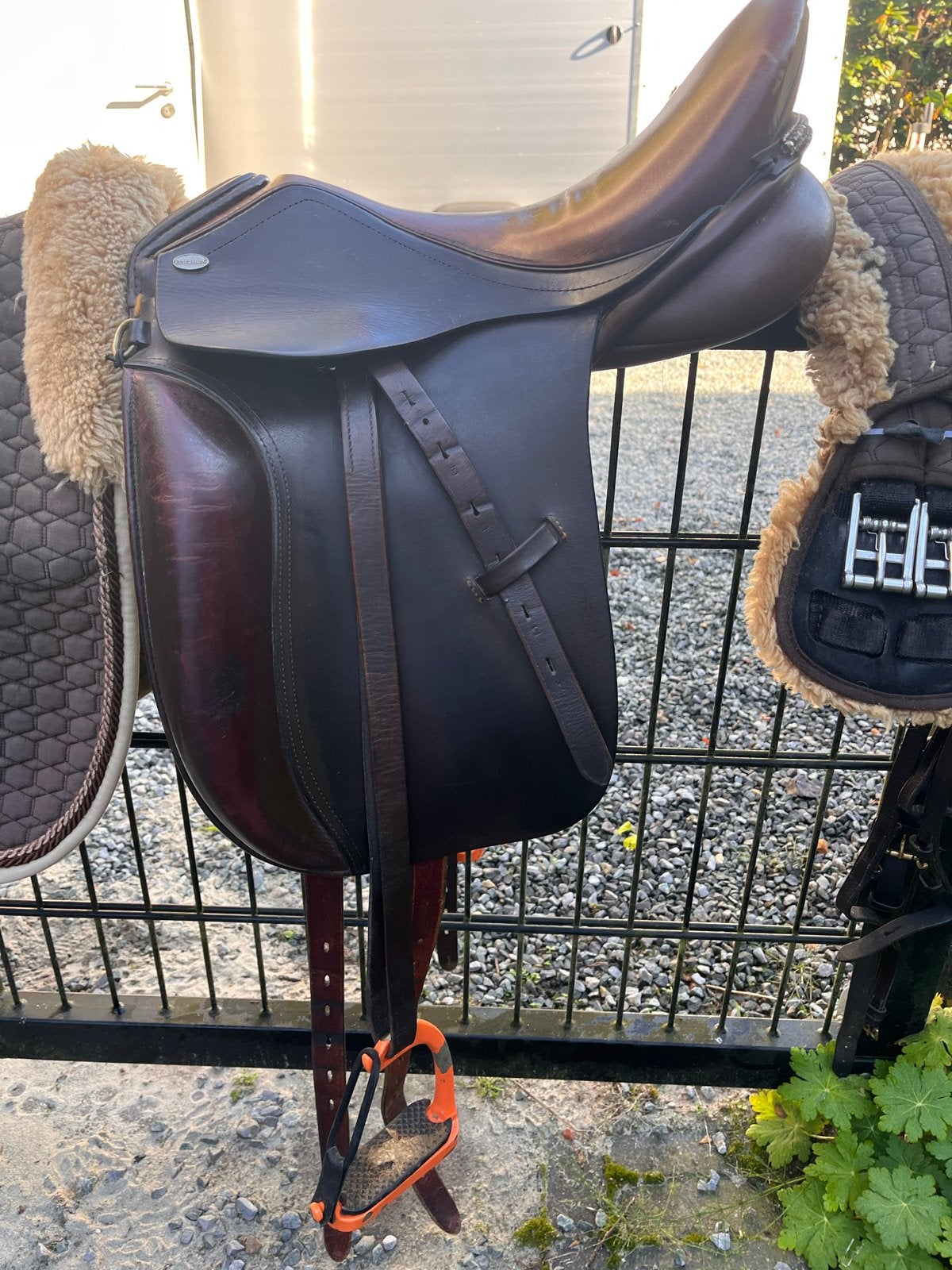 Euroriding dressuurzadel 16”, Gebruikt, Dressuur, Diepe zit, Ophalen of Verzenden