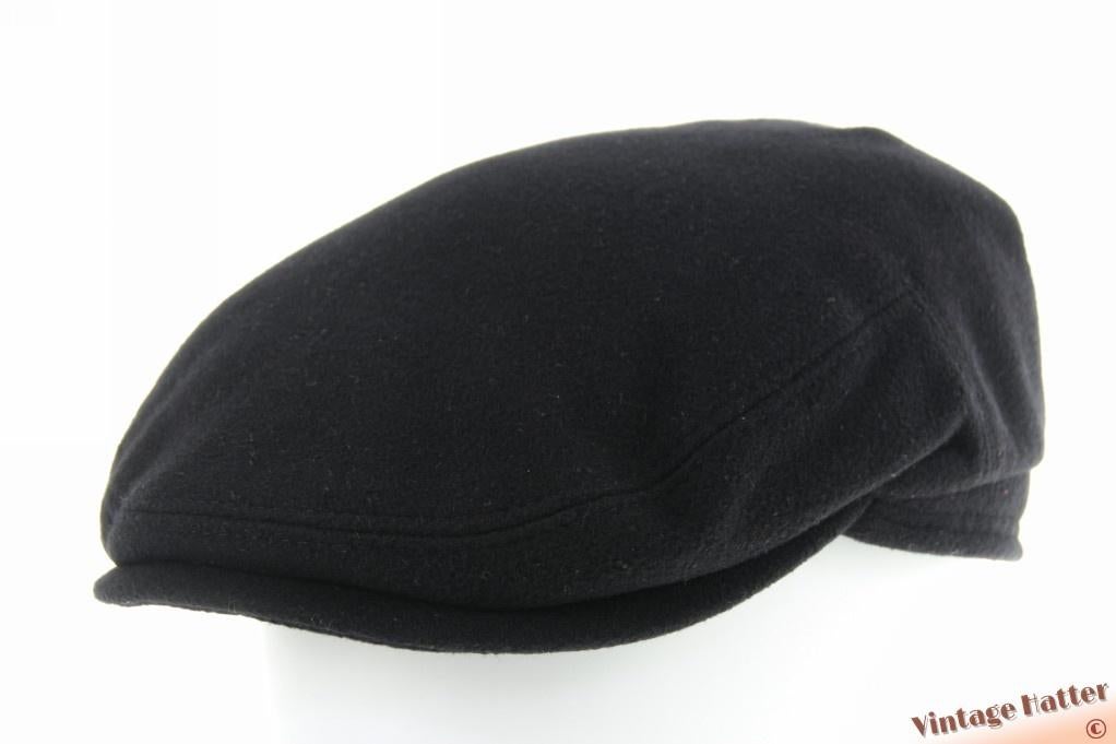 Vintage Platte pet Gottmann zwart wolmix met oorwarmer 58, Ophalen of Verzenden, 58 of 59 cm (L, 7¼ of ⅜ inch), Göttmann, Pet