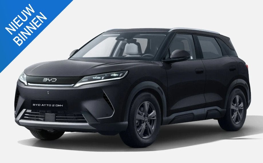 BYD ATTO 2 1.5 DM-i Active | Extra showroom actie ! | Nieuw, Auto's, Stof, 1498 cc, 4 cilinders, Zwart