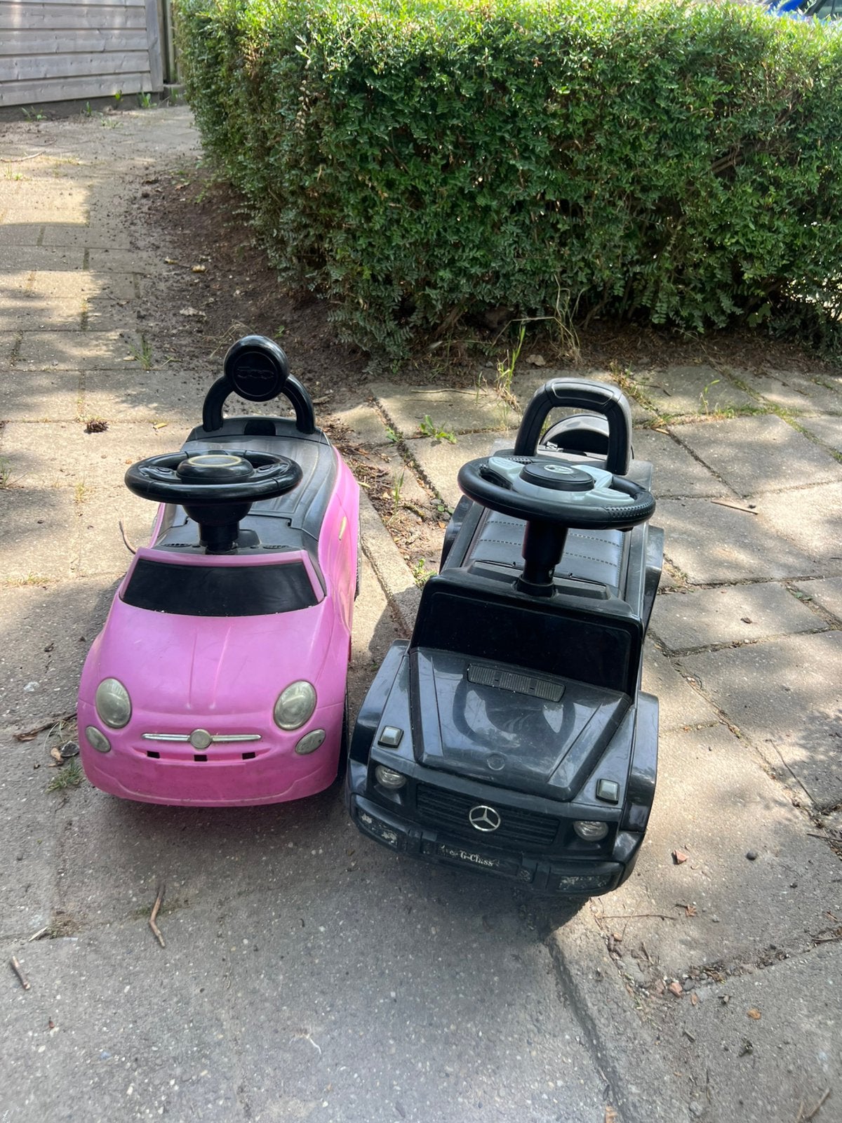 Mercedes en Fiat 500 loopauto’s, Ophalen of Verzenden, Gebruikt