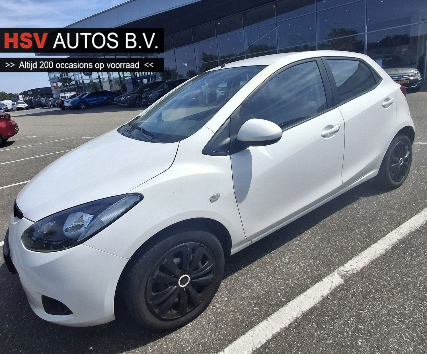 Mazda 2 1.3 S airco 4-deurs org NL, Auto's, Mazda, Voorwielaandrijving, Gebruikt, 31 €/maand, 4 cilinders