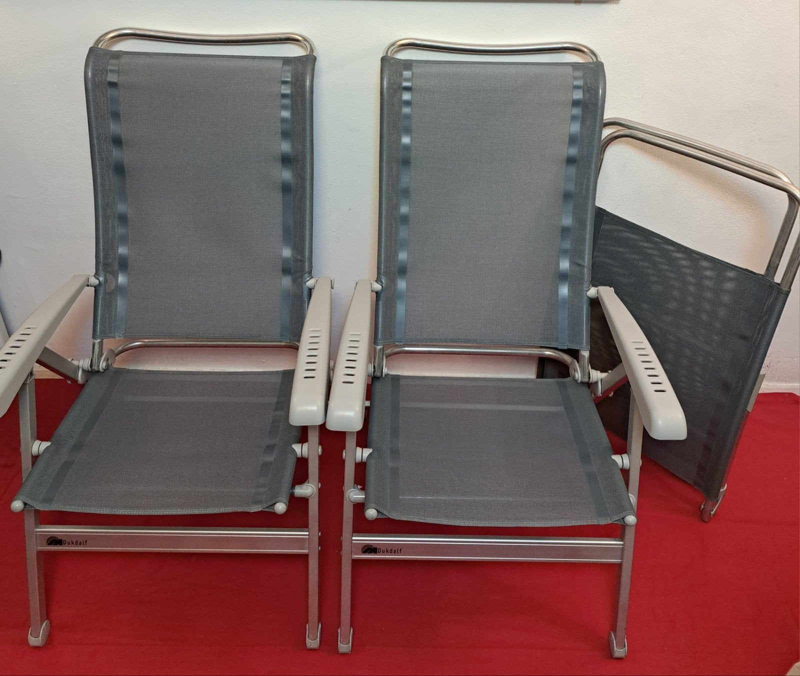 Dukdalf Cha Cha standenstoelen 0677
vouwstoel rugleuning 8-, Ophalen, Gebruikt, Campingstoel