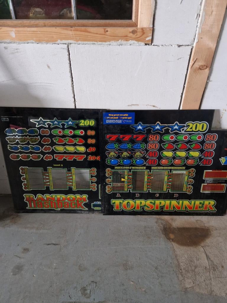 Gokkast ruiten: Random Flashback & Topspinner, Verzamelen, Automaten | Gokkasten en Fruitautomaten, Euro, Ophalen of Verzenden