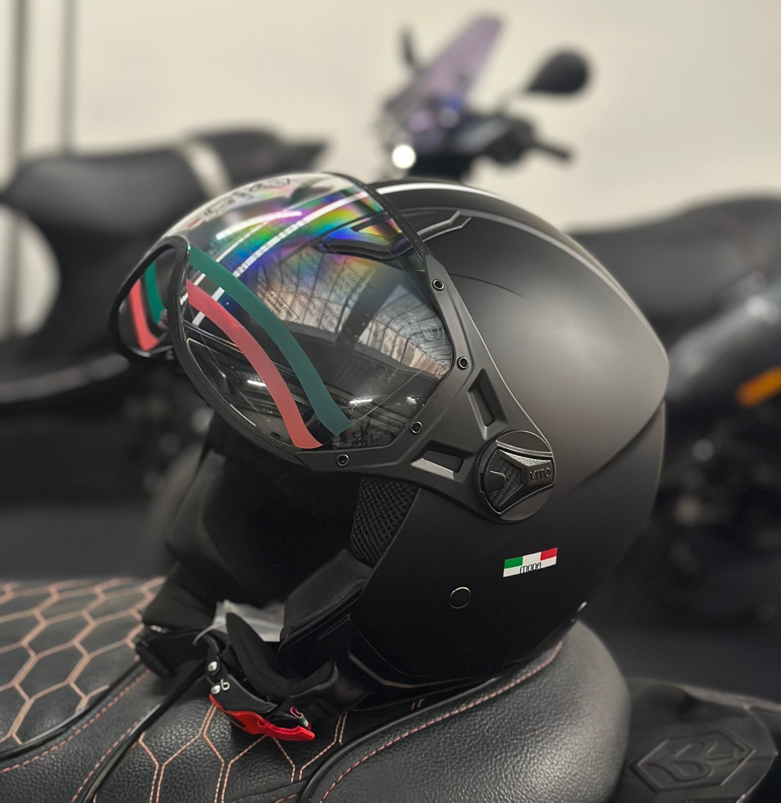 Vito Jet Moda Notte Helm, Jethelm, J, V, Nieuw met kaartje