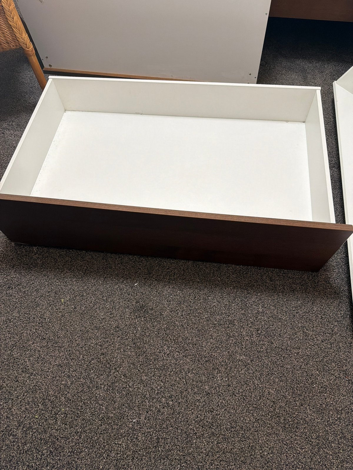 Ikea onderbedkast - Bruin/Wit, Ophalen, Gebruikt, Bruin, Hout