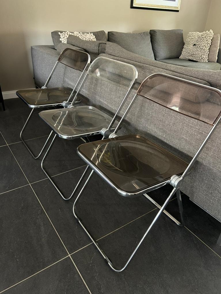 6 stuks Plia klapstoel Anonima Castelli, Ophalen, Gebruikt, Overige kleuren, Midcentury modern italy