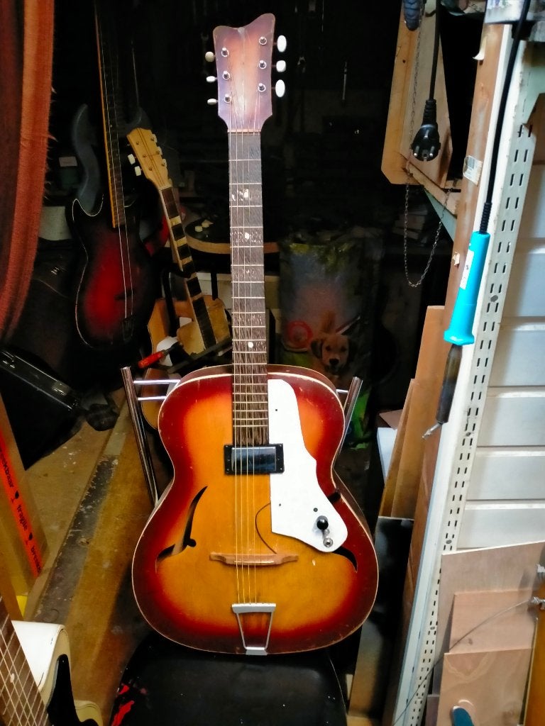 jazz gitaar, Muziek en Instrumenten, Ophalen of Verzenden, Gebruikt, Hollow body, Overige merken