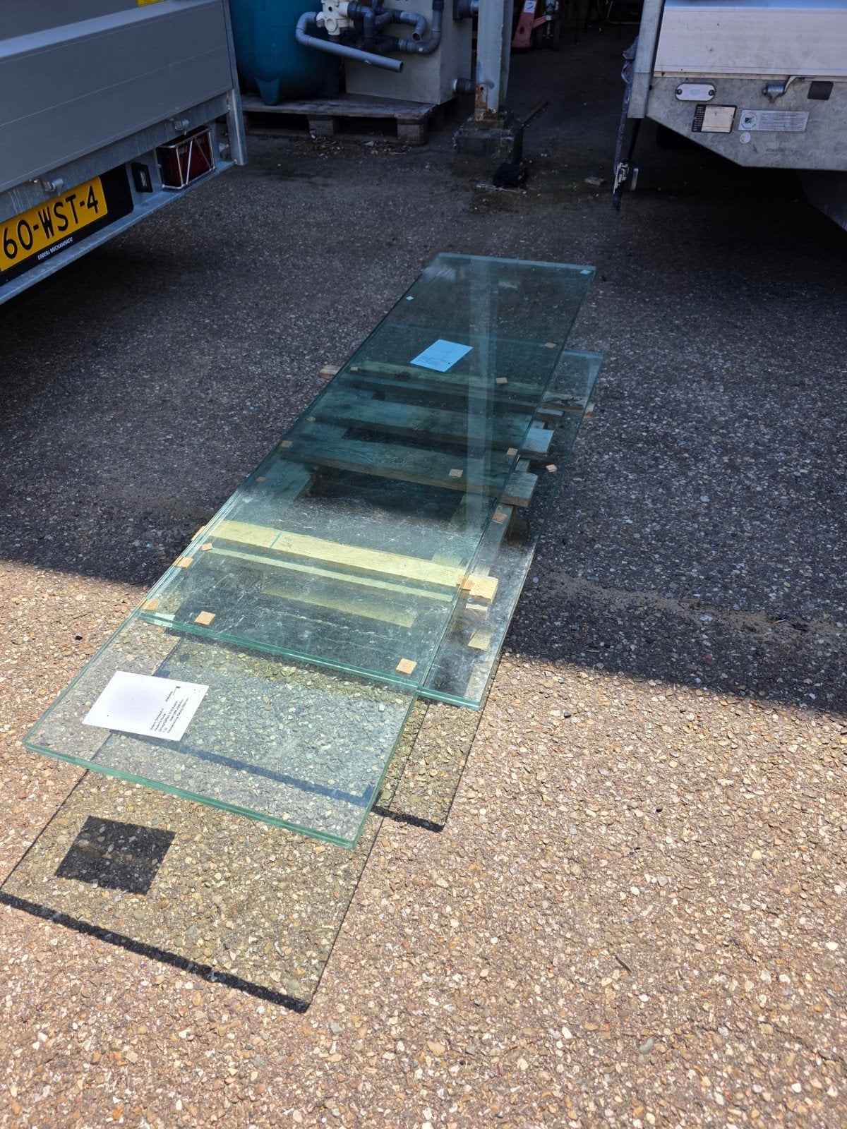 Vijver ruit veiligheids glas ! 24 mm dik, Ophalen of Verzenden, Nieuw, Glasplaat