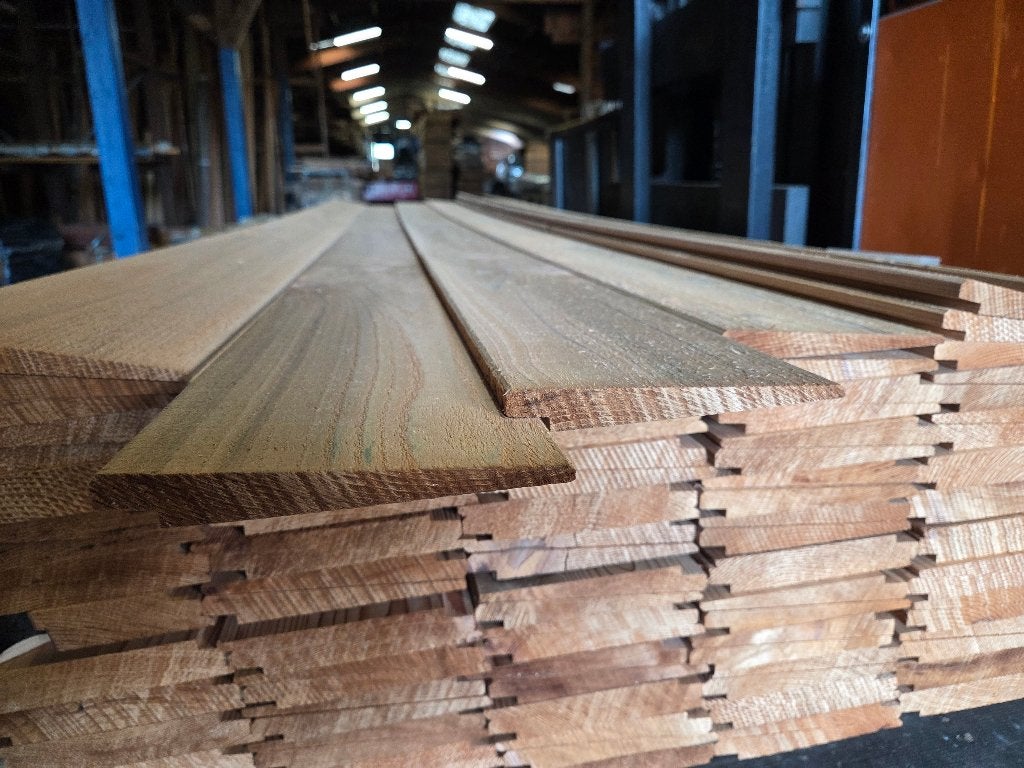 Western Red Cedar Zweeds rabatdelen lengte 485 en 610 cm, Ophalen of Verzenden, Nieuw, 250 cm of meer, Planken