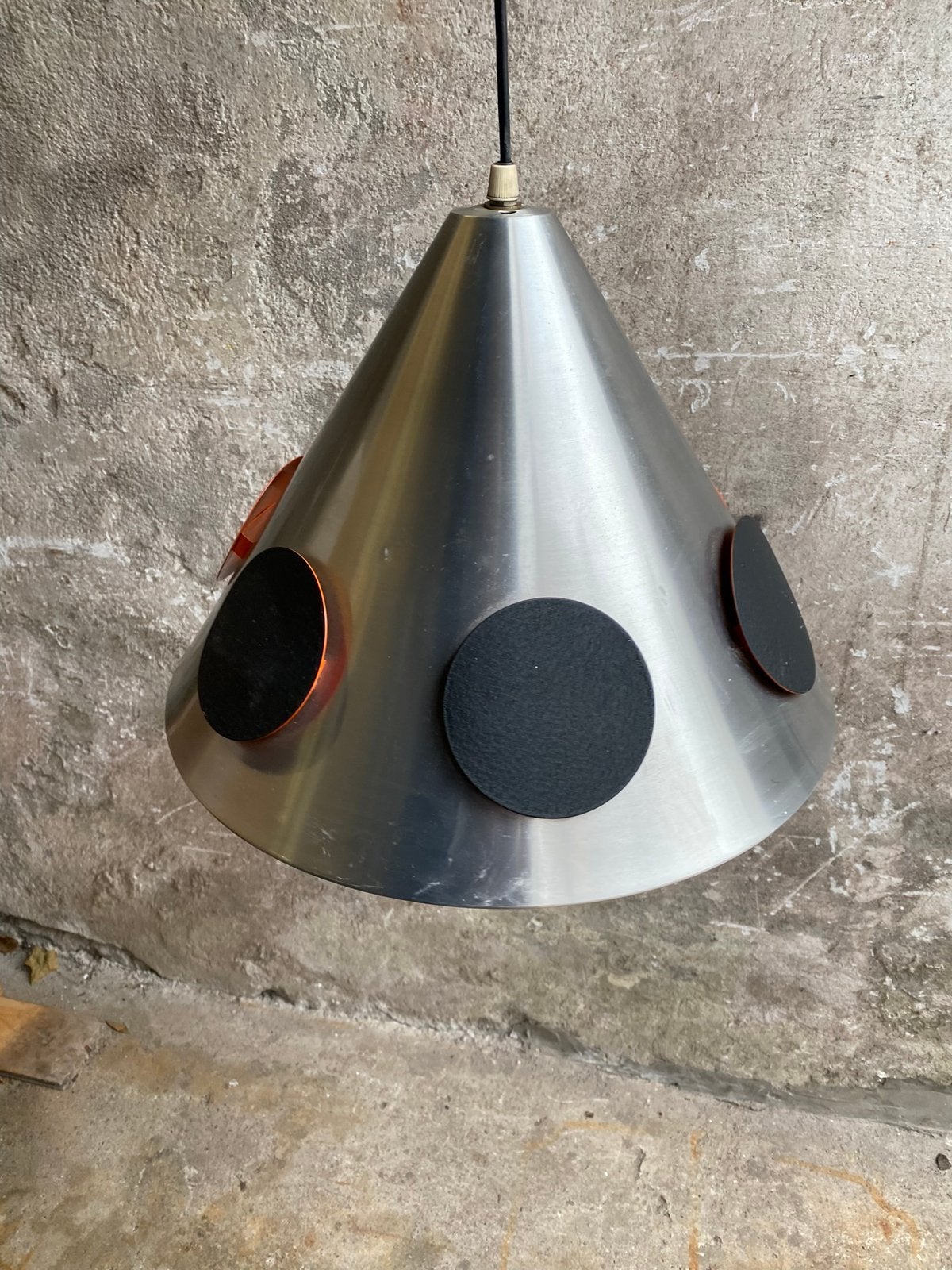 Space Age cone hanglamp van Lakro Amstelveen, Space Age, Gebruikt, Amstelveen, Lakro