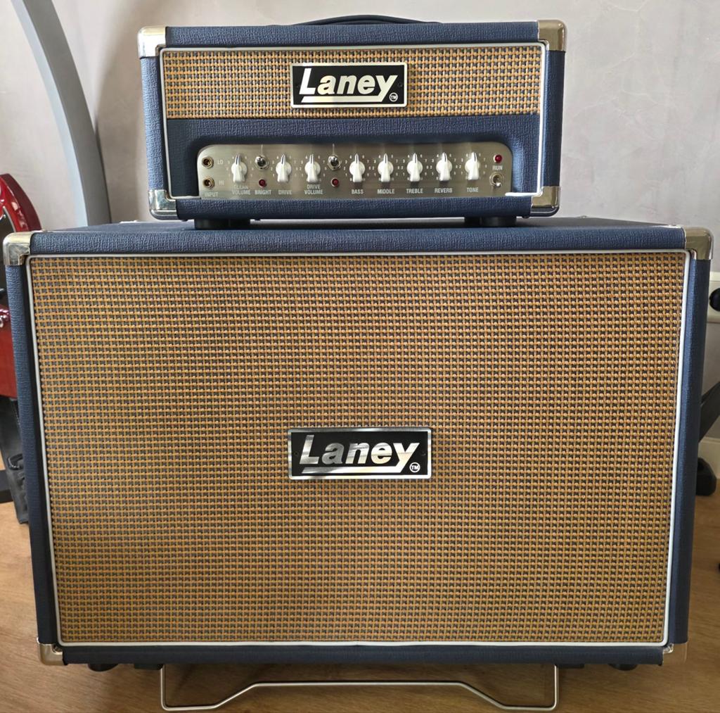 Laney L5 studio + LT212 cab (Celestion G12H 70th-Annivers), Ophalen, Gebruikt, Gitaar, Minder dan 50 watt