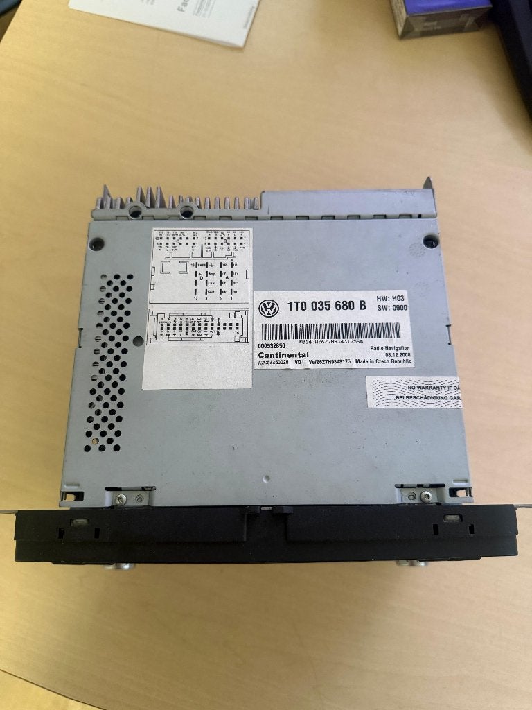 Originele VW RNS 510 Navigatie 1T0 035 680 B Touchscreen, Ophalen of Verzenden, Gebruikt