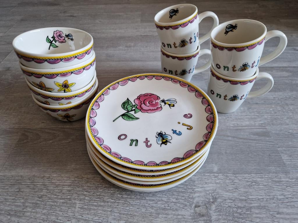 Pickwick 1000 garden ontbijtje set van 4, Ophalen