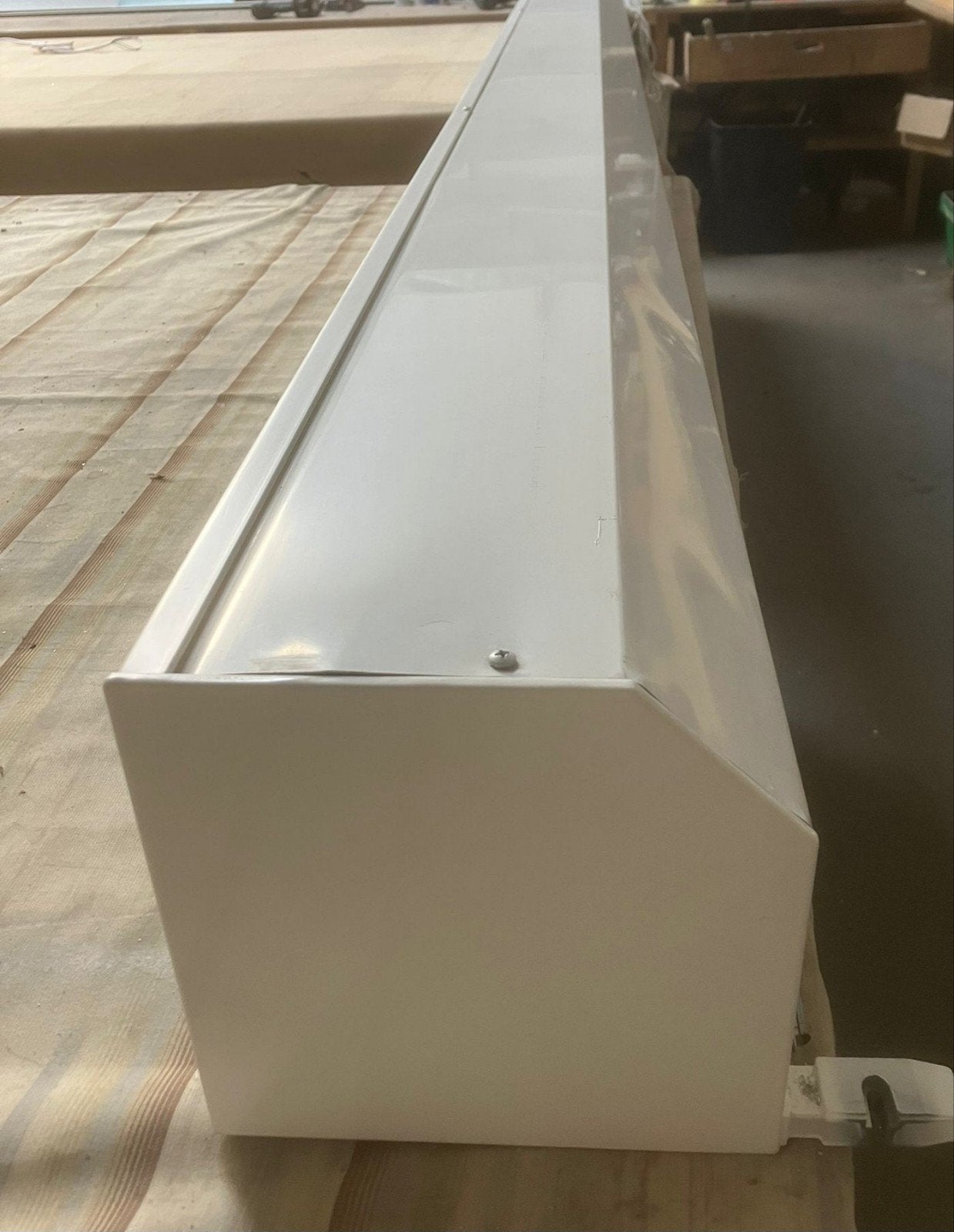 Rolluik electrisch/* afstandb 374.5cm breedx 235cm hoog, Ophalen, 200 cm of meer, Wit, 200 cm of meer