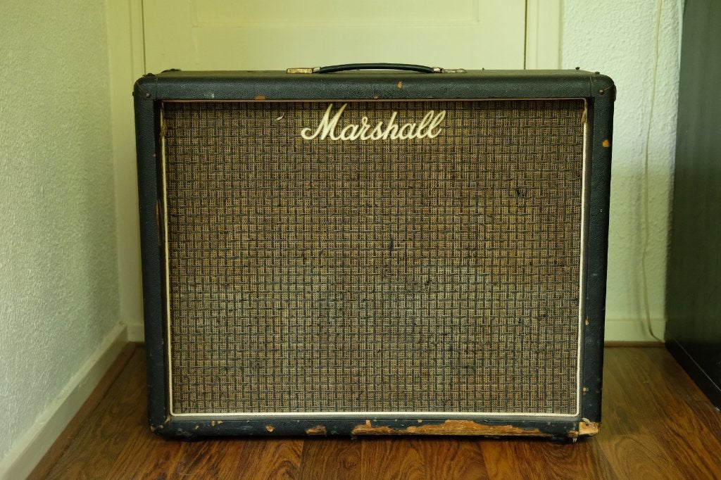 Marshall 2045 2x12" Cabinet uit 1975, Ophalen, Gebruikt, Gitaar, 50 tot 100 watt