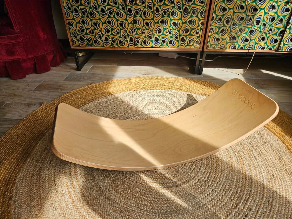 Wobbel board hout/zwart vilt, Kinderen en Baby's, Speelgoed | Houten speelgoed, Ophalen