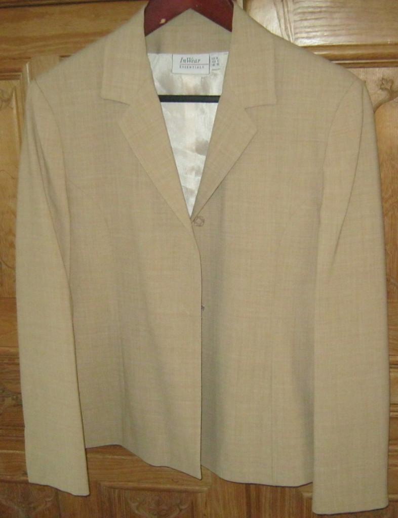 Broekpak zomerpak mt 38/40 In Wear zandkleur, Maat 38/40 (M), Kostuum of Pak, Beige, Ophalen of Verzenden