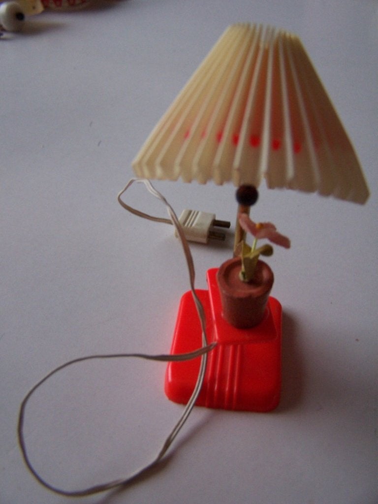 Oude staande schemerlamp, Ophalen of Verzenden, Gebruikt, Poppenhuis