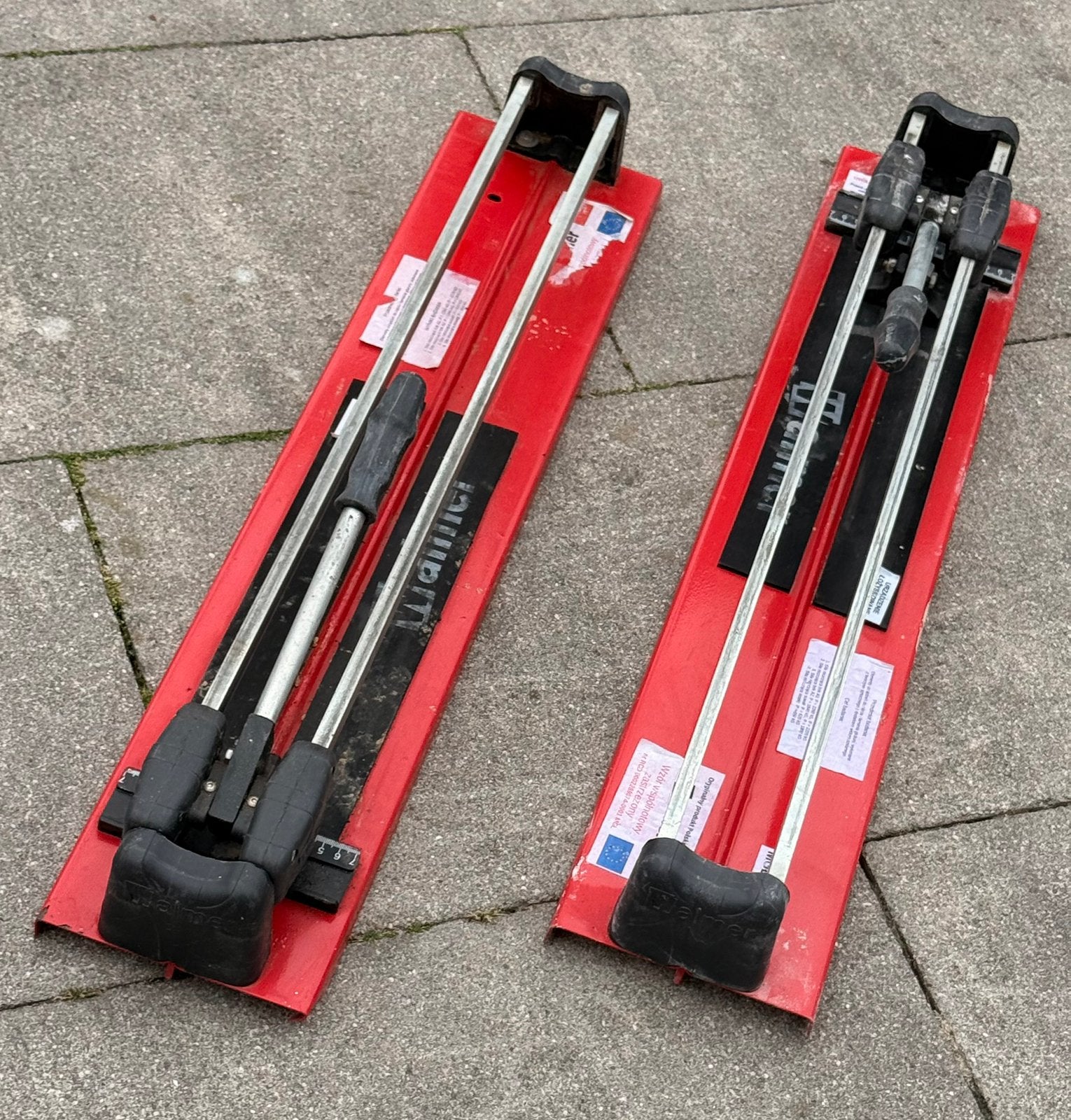 2 Walmer tegelsnijders - Gebruikt, Ophalen, Gebruikt, Overige typen, 20 tot 40 cm