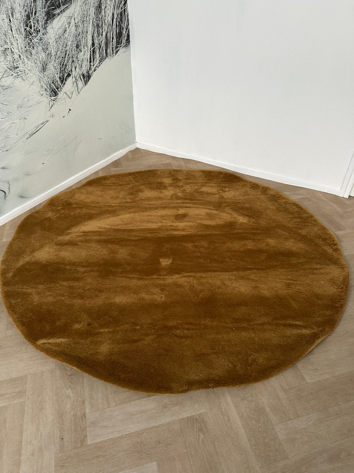 Vloerkleed rond 210cm, Rond, Ophalen of Verzenden, 200 cm of meer, Nieuw