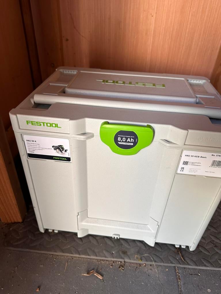 Festool HKC 55 KEB-Basic accu pendelkapzaag + FSK 420, Doe-het-zelf en Verbouw, Gereedschap | Zaagmachines, Ophalen, Decoupeerzaag
