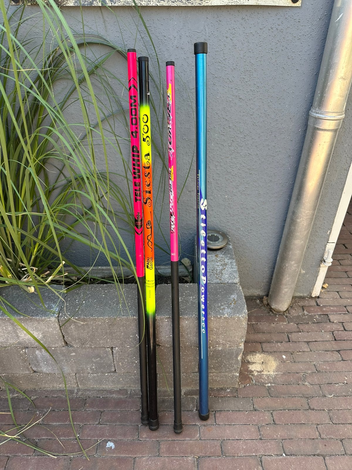 4 telescoop hengels, Watersport en Boten, Ophalen, Zo goed als nieuw, Vaste hengel