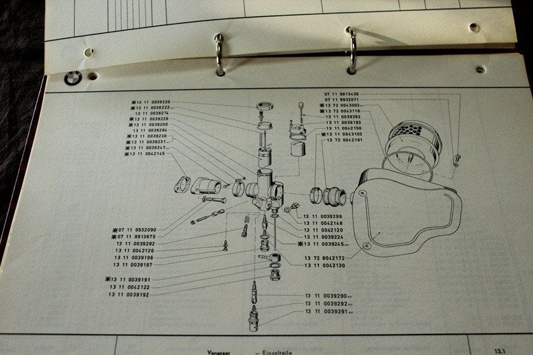 BMW R26 R27 1968 parts list teile katalog, Motoren, Ophalen of Verzenden, BMW