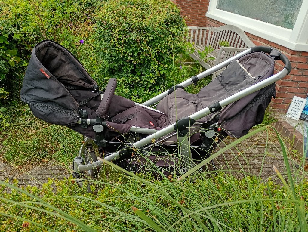 Duo kinderwagen buggy twee zitjes, Ophalen, Gebruikt, Overige merken, Duomodel