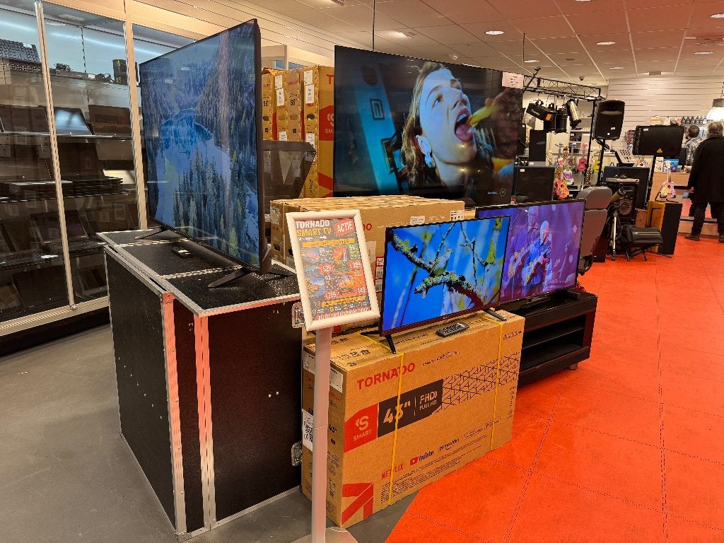 Tornado tv's (LG) 65 -55 -43 -32 inch nieuw 2 jaar garantie, 50 Hz, Nieuw, Tornado, 100 cm of meer