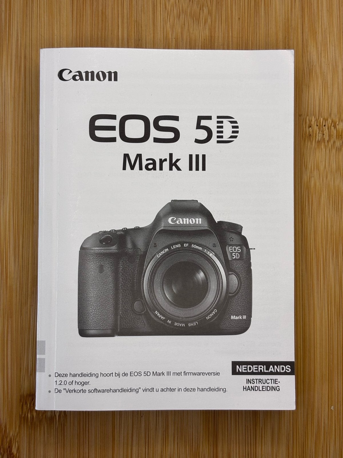 Canon EOS 5D Mark III Handleiding (Nederlands), Audio, Tv en Foto, Ophalen of Verzenden, Canon, Geen optische zoom