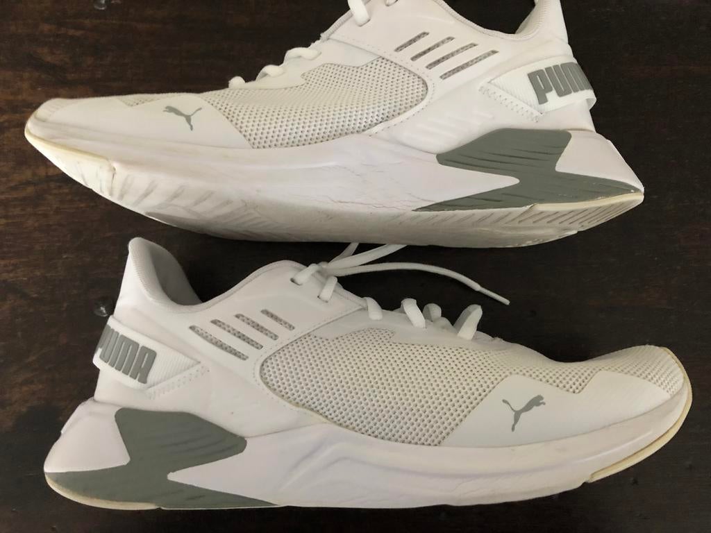 Witte Puma sneakers, maat 42,5, Ophalen of Verzenden, Zo goed als nieuw, Wit