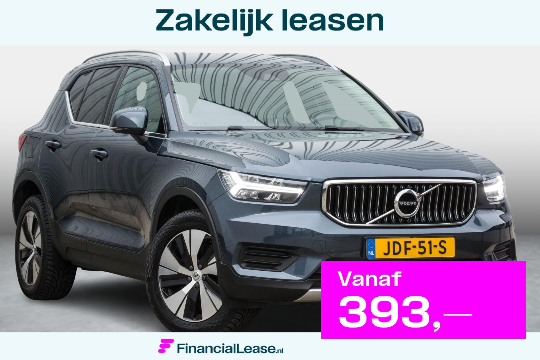 Volvo XC40 1.5 T5 Recharge Inscription Leder, Dealer onderhouden, Euro 6, 1712 kg, Blauw