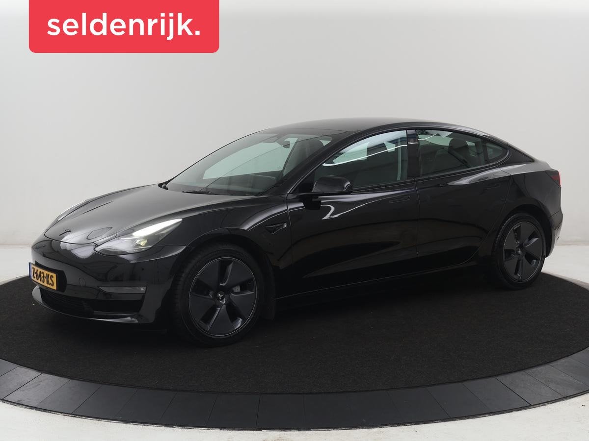 Tesla Model 3 Long Range AWD 75 kWh | SOH 88,8% | Panoramada, Automaat, Stof, Gebruikt, Zwart