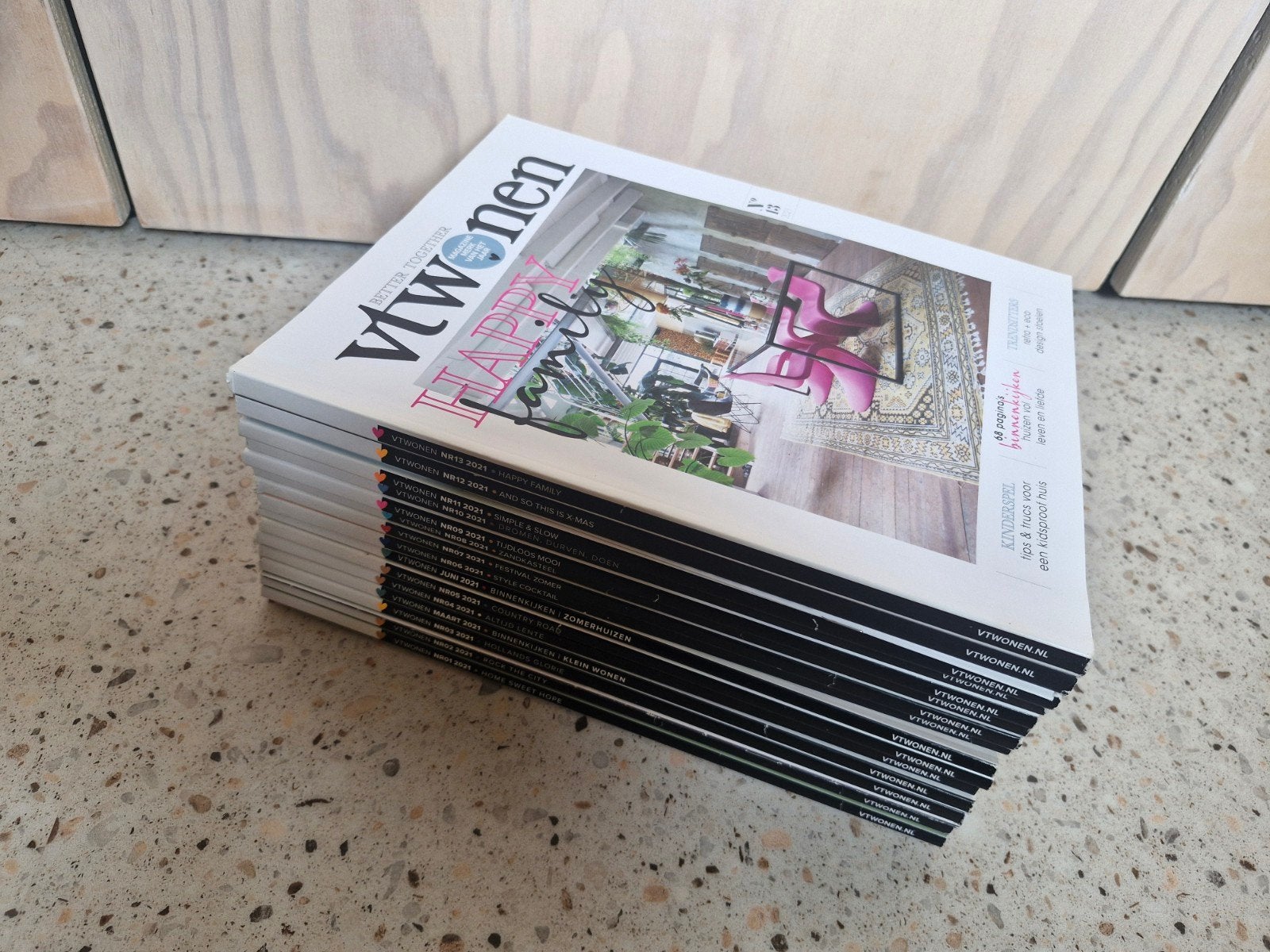 VT Wonen Tijdschriften Jaargang 2021 + extra's, Ophalen, Zo goed als nieuw, Overige typen