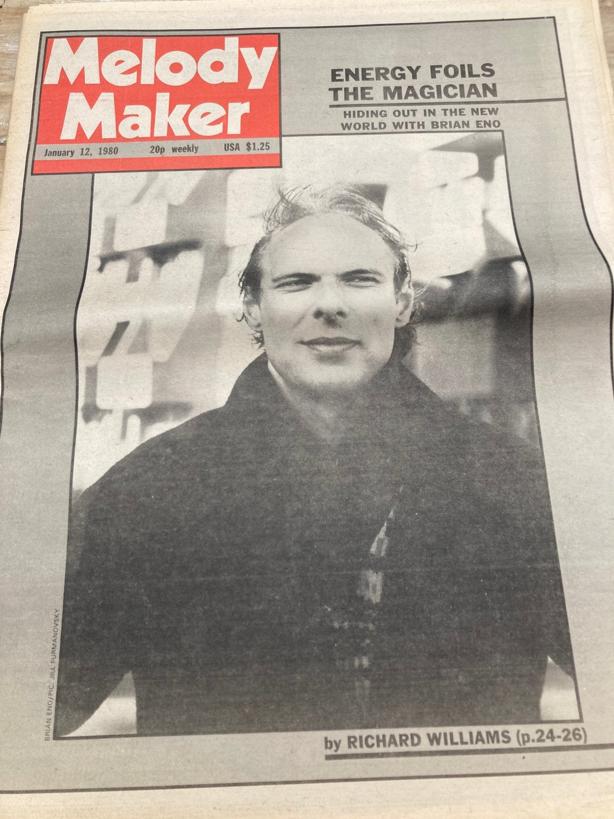 MELODY MAKER 1980 PIERRE MOERLEN Pretenders UFO Brian Eno, Ophalen of Verzenden, Muziek, Film of Tv