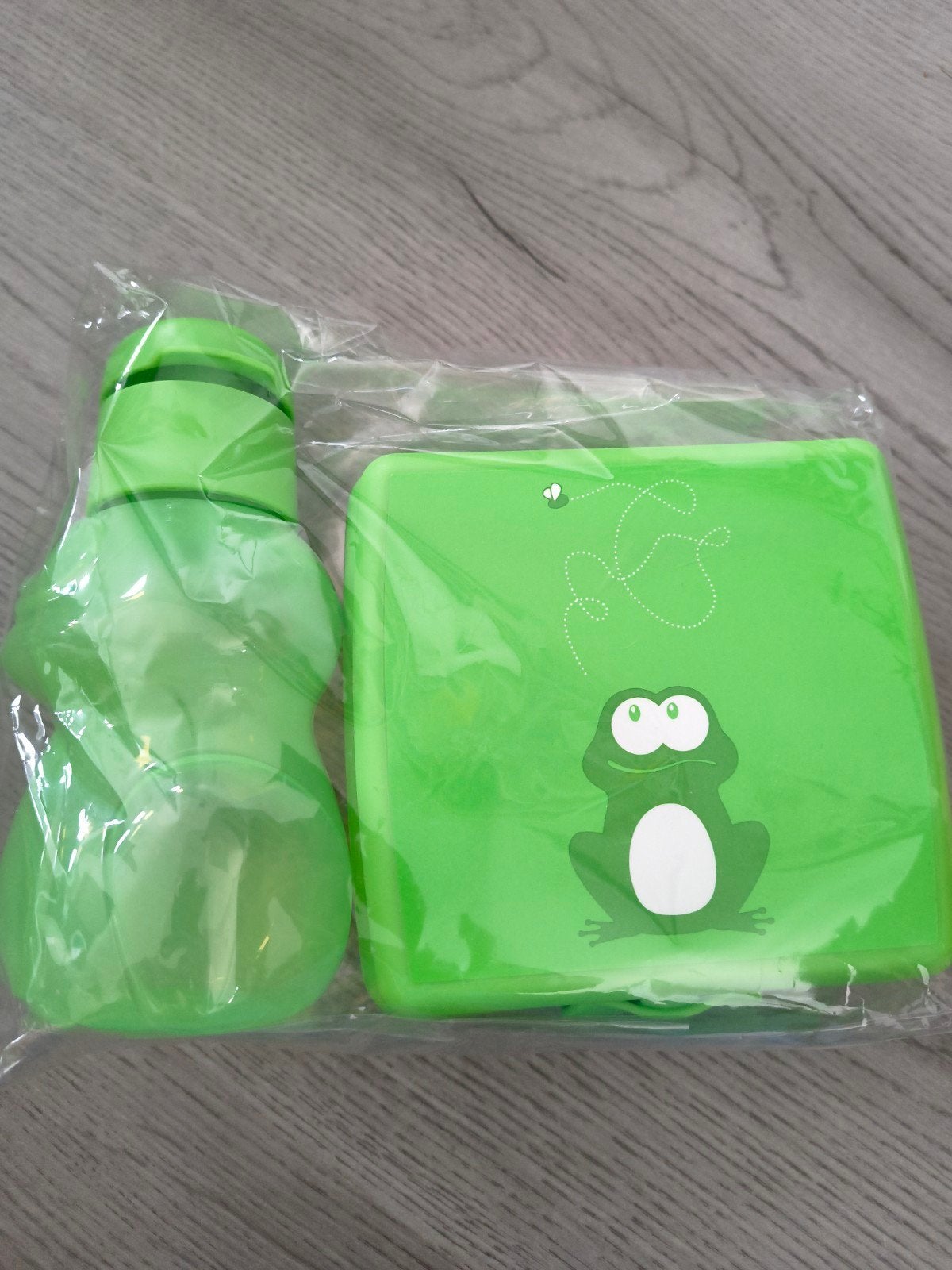 Tupperware lunchbox en drinkfles kikker design, Bewaardoos, Nieuw, Ophalen of Verzenden, Lekvrij