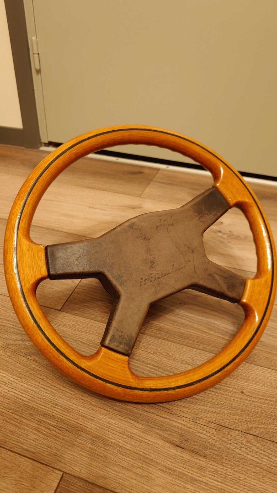 Irmscher Stuurwiel Hout voor Opel (ca. jaren '90), Ophalen of Verzenden, Opel