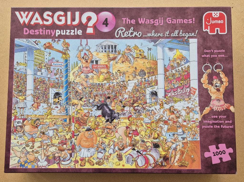 Wasgij Destiny 4 - De Wasgij Spelen! - 1000 stukjes, Ophalen, 500 t/m 1500 stukjes, Zo goed als nieuw, Legpuzzel