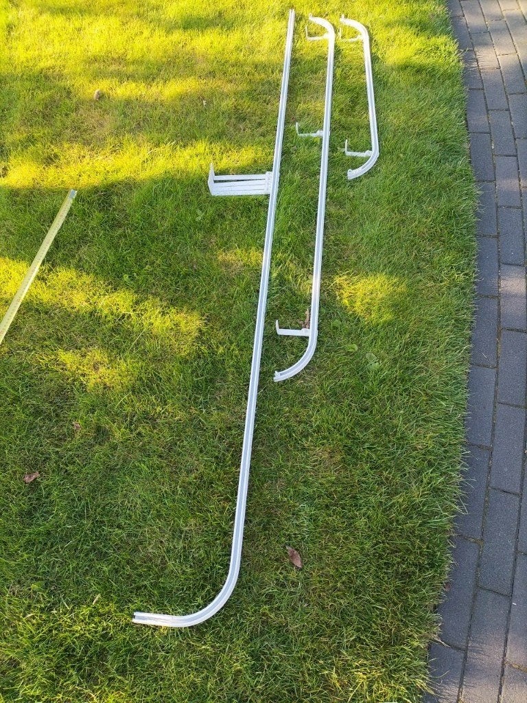 gordijnrail, Huis en Inrichting, Ophalen, Zo goed als nieuw, Wit, Kunststof