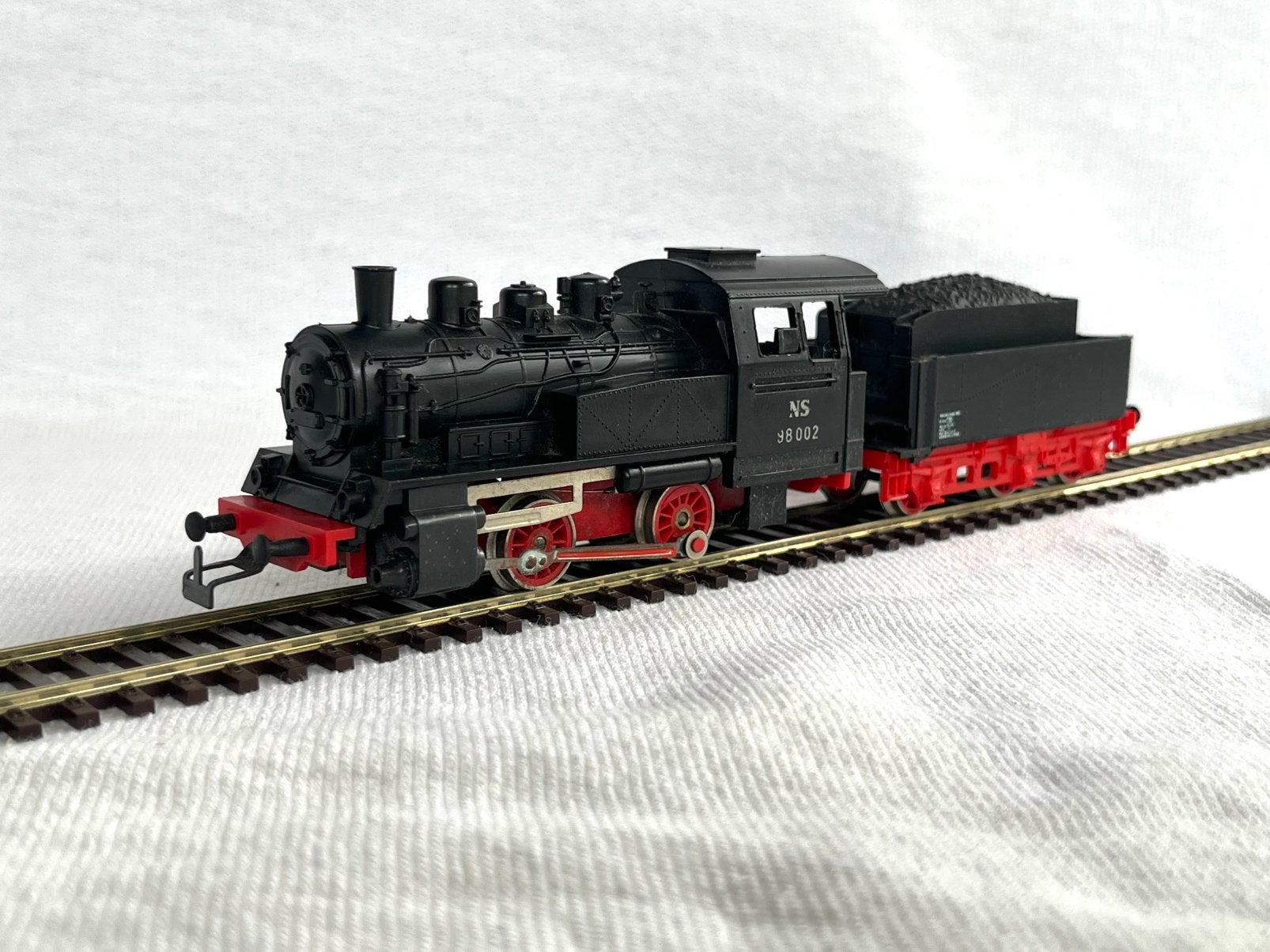 Piko NS 98002 stoomlocomotief met tender H0 (4), Gebruikt, Analoog, Gelijkstroom, Locomotief